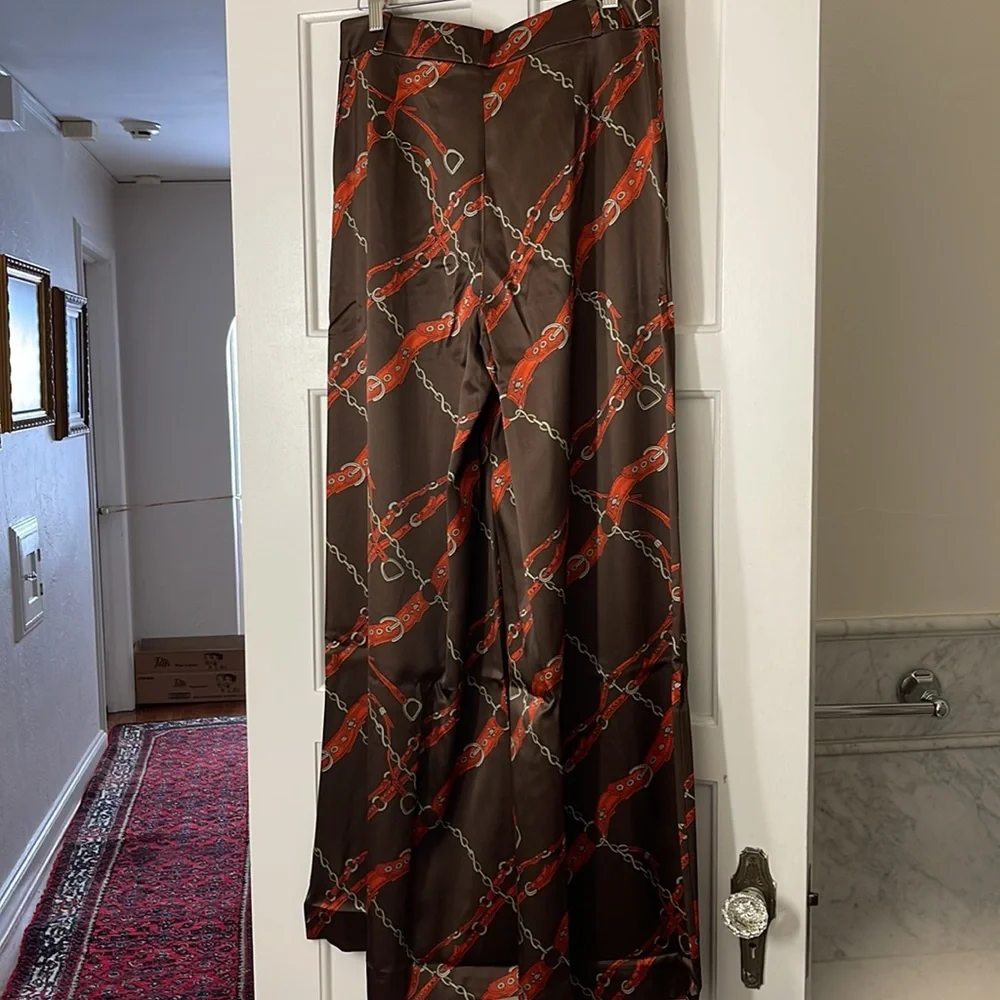 Banana Republic Belay Silk Pant Wide Leg